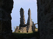 Burgruine Waxenberg - Fr eine vergrerte Darstellung anklicken.