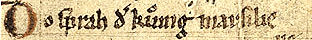 'Langes s' und diakritische Zeichen: Ausschnitt aus dem Rolandslied des Pfaffen Konrad, Staatsarchiv Marburg, 2.Viertel 13.Jhdt.