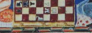 Verzierungen auf der Abstellfläche des Spielbrettes -  aus dem 'Libro de los Juegos' Alfons des Weisen, zweite Hälfte 13.Jhdt. ...