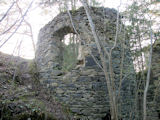 ... und bald schon zeigt sich, dass der Wald bedeutende Teile des Festungsbaus verbirgt.