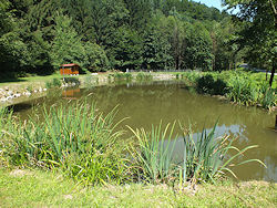 Unten an der Strae ein Idyll - aber noch steht der Aufstieg bevor!