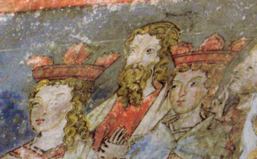 Detail aus den frühgotischen Fresken der Gozzoburg