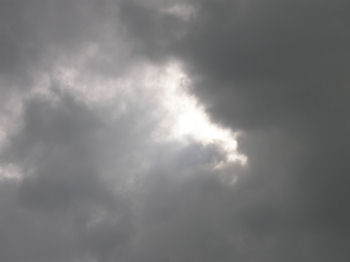 Sonntag Morgen: Ein erster Hoffnungsschimmer in Form eines Wolkenlochs!
