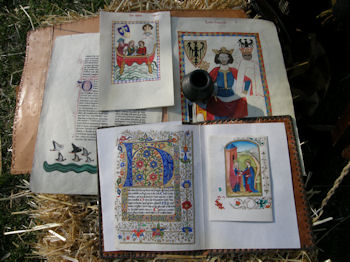 ... diese wunderbaren Repliken mittelalterlicher Handschriften ...