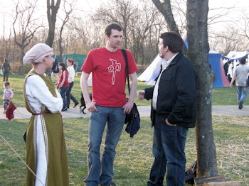 Apropos Gste: Besucher aus Vexillum Vulpis Tagen, Daniel und Reinhard.