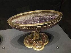 Weihrauchschiffchen, Email, Amethyst und Silber; Venedig, 15. Jhdt.