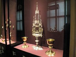 Hostienmonstranz, Silber, teilweise vergoldet; Sddeutschlang, um 1510/20