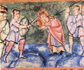 Der Tod des Bonifatius in Friesland, 754