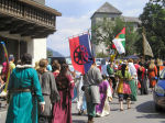 Aufmarsch vor die Burg Kaprun