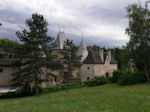 Burg Ottenstein: Blick ber die Vorwerke zum ehemaligen Bergfried