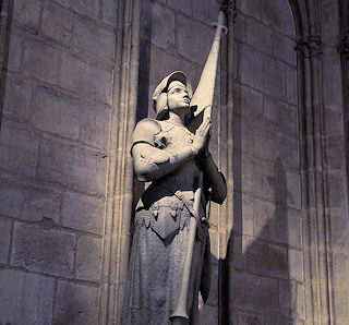 Statue der Jeanne d'Arc, Notre-Dame, Paris