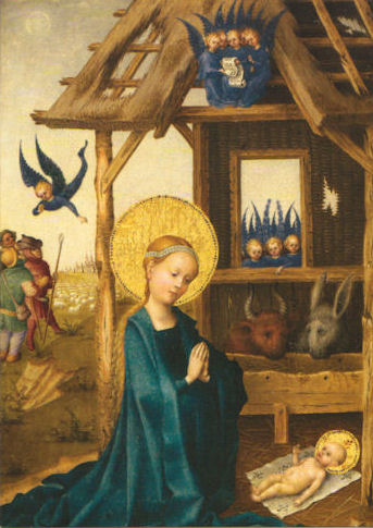 Anbetung des Kindes, Stephan Locher, um 1450