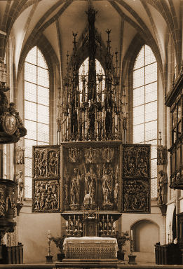 Sptgotischer Flgelaltar, Ende 15. Jhdt, Pfarrkirche Kefermarkt, O